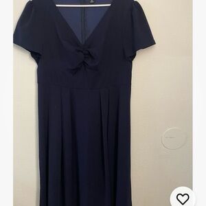SHEIN Deep Blue Midi Dress